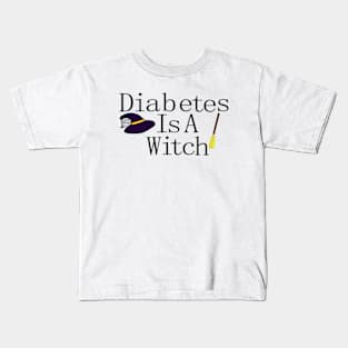 Diabetes Is A Witch Kids T-Shirt